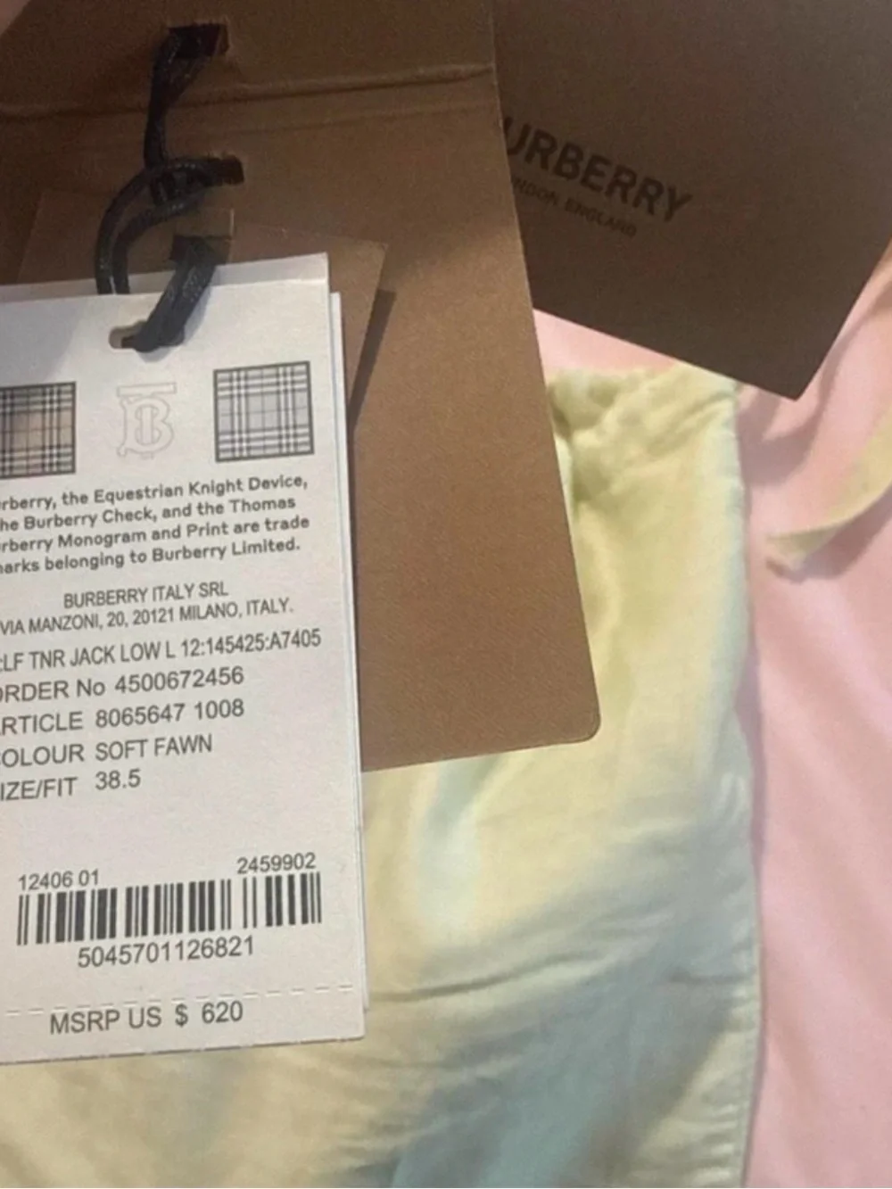 Burberry Soft Fawn Signature Check Low-Top Sneakers
